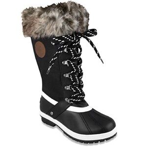 LONDON FOG Womens Melton Cold Weather Boots- Size 6